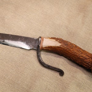 Rustic hand forged knife made from old file by Black Bear Forge image 1