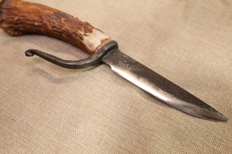Rustic hand forged knife made from old file by Black Bear Forge image 3