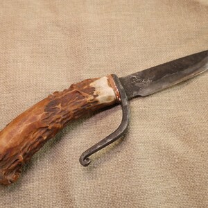 Rustic hand forged knife made from old file by Black Bear Forge image 4
