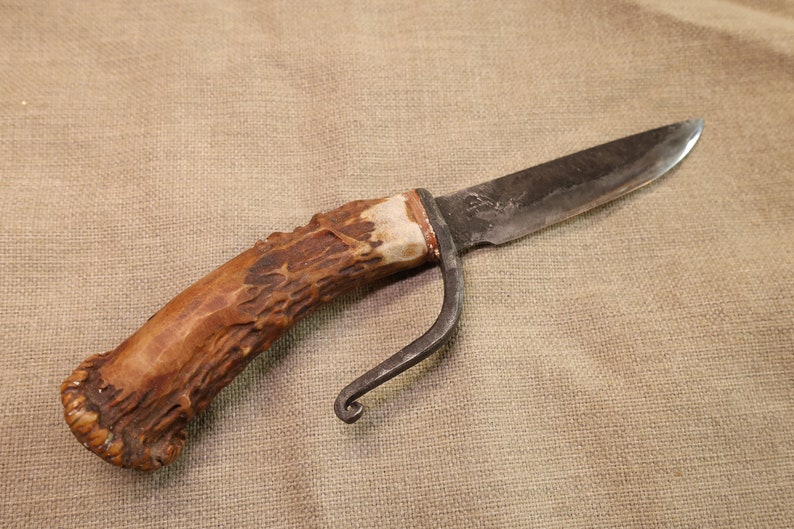 Rustic hand forged knife made from old file by Black Bear Forge image 4