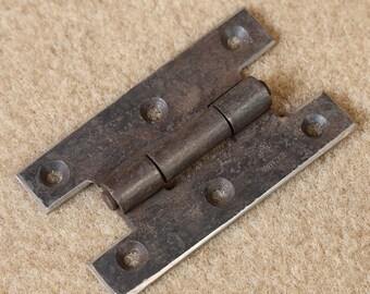 Forged "H" hinge for cabinet, small door or chest.  Woodworkers hardware