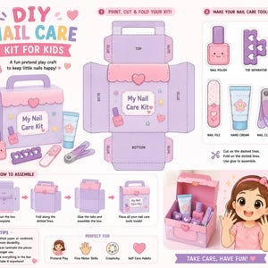 Create Your Own Nail Salon! A DIY Print, Cut & Paste Craft for Kids
