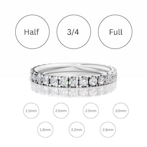 10k Diamond Wedding Band, Lab Grown Diamond Band, Diamond Eternity Band, Pave Diamond Ring, Gold Diamond Stackable Ring, Anniversary Band