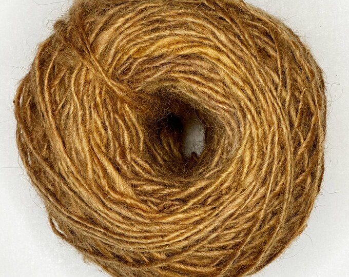 Yellow Angora Gorgeous Vegetal Dyed Ochre Yellow Navajo-angora Mohair and Navajo ...