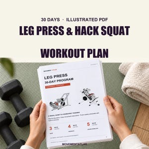 30-dagen trainingsschema voor leg press en hack squat (pdf)
