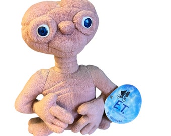 Vintage ET Stuffed animal from 1988, ET Go Home, ET Plushie, Made by Applause, tag still attached