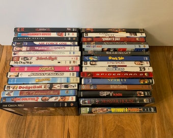 Vintage DVD Collection 1990s–2000s, Classic Movie DVDs, Family Movies, Comedy, Action, Christmas DVDs, Choose From Drop-Down