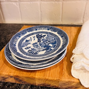 Johnson brothers blue willow bread - Etsy 日本