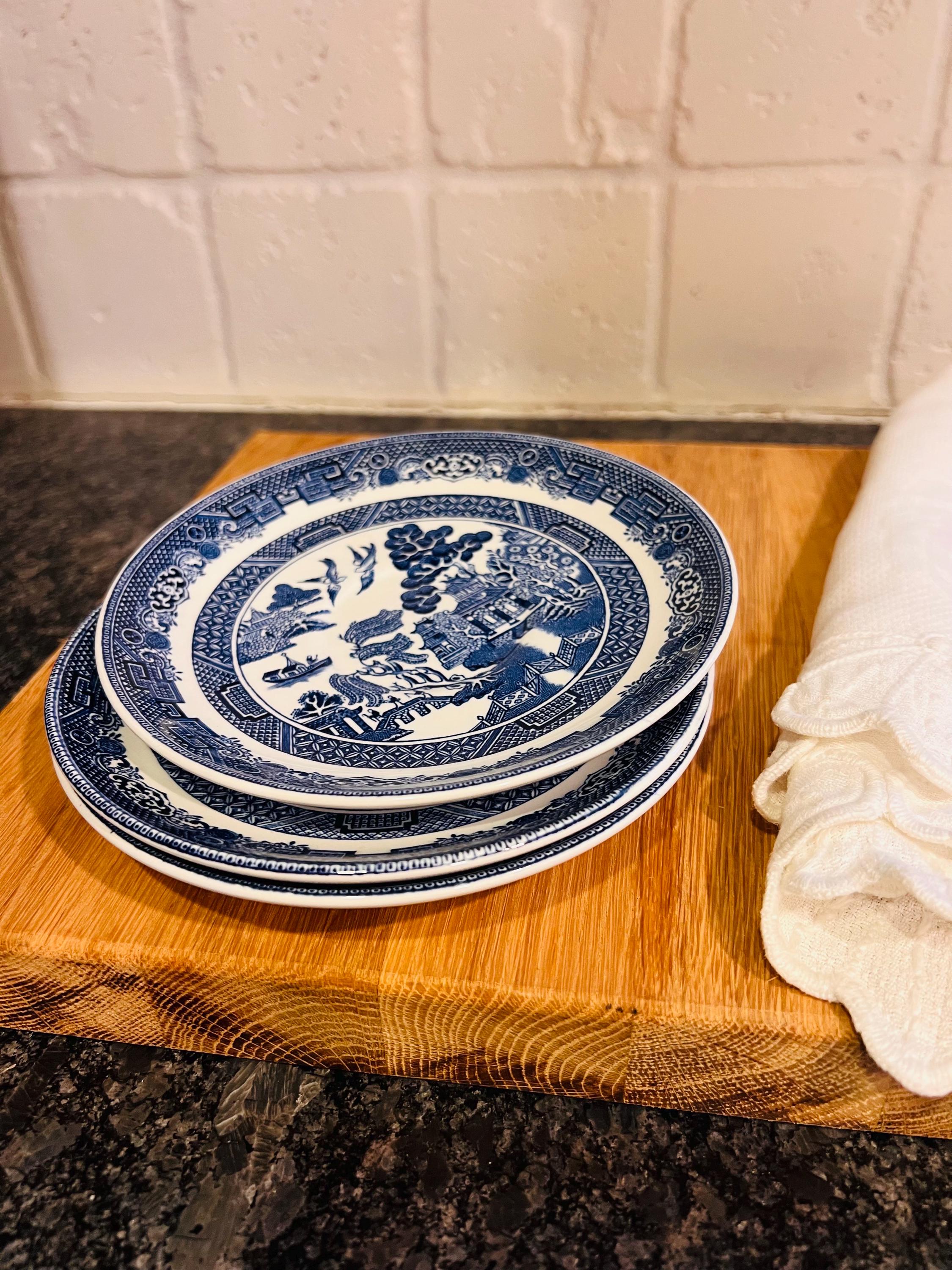 Johnson brothers blue willow bread - Etsy 日本