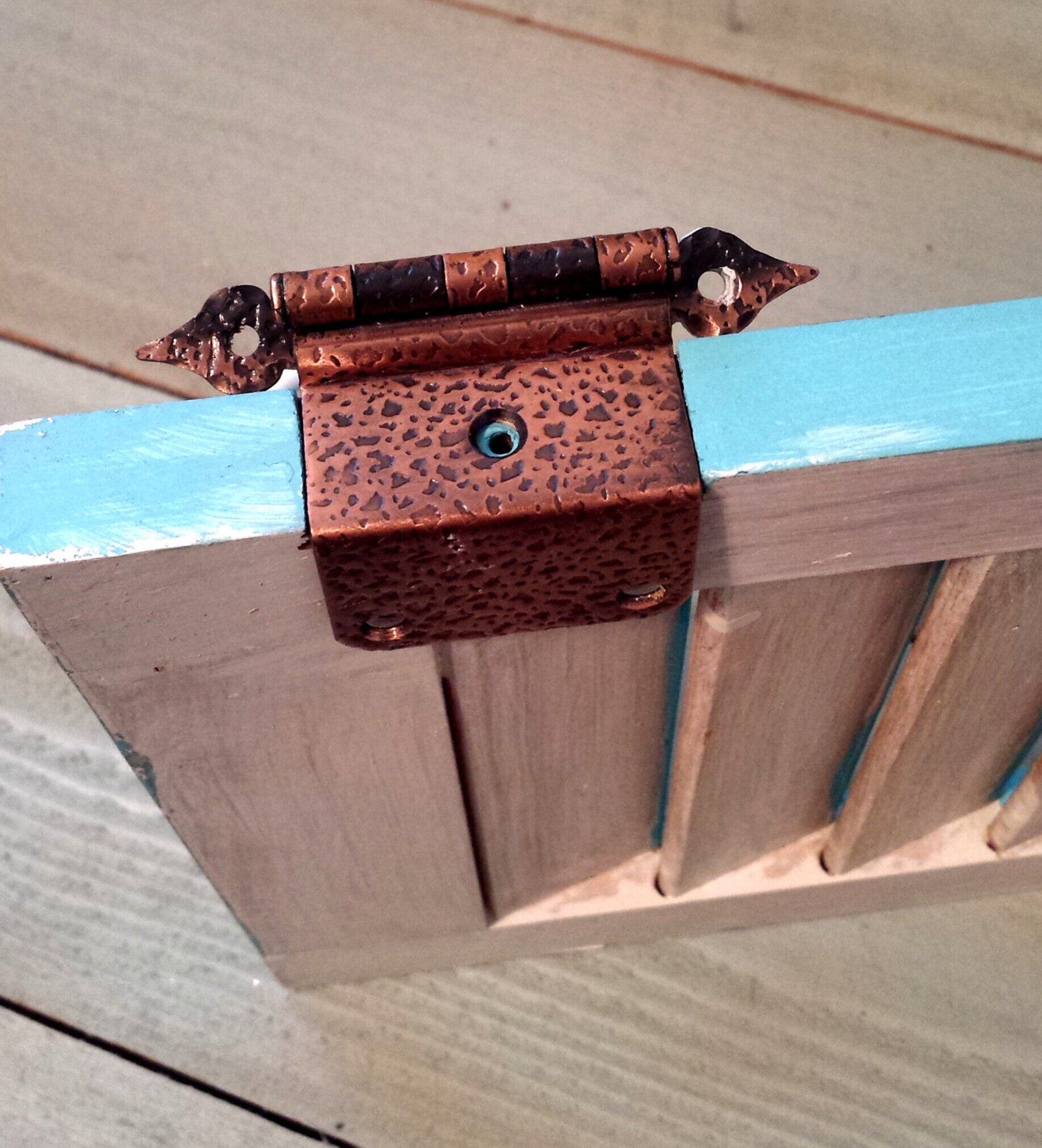 Hammered Antique Copper Hinges Came off Some Indoor Shutters Etsy