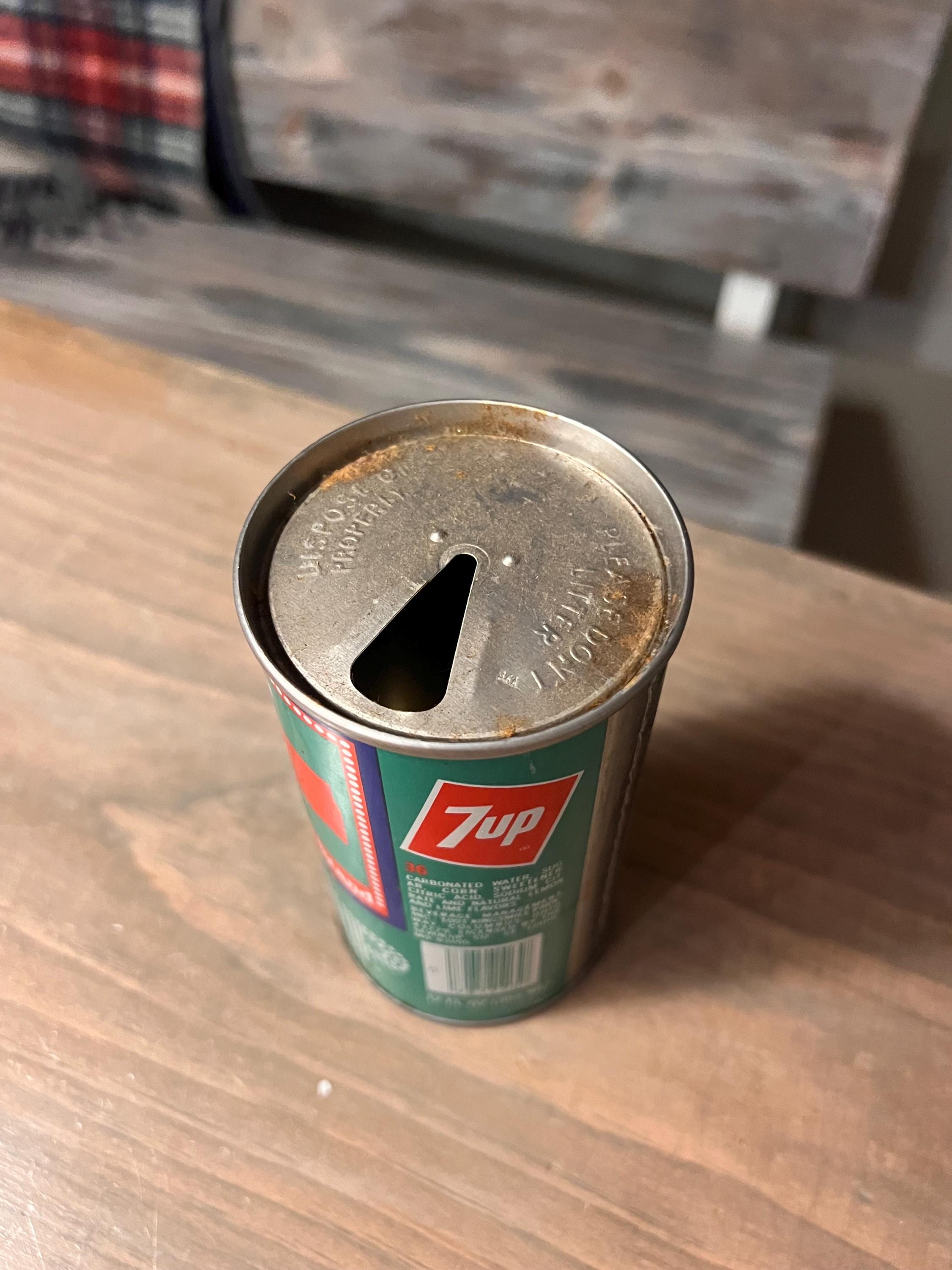 Vintage 1970s Soda Cans Pepsi Bicentennial 1776–1976 & 7UP
