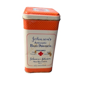 Vintage Johnson&#39;s Baby Powder Tin