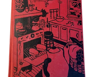 Laurel’s Kitchen Cookbook 1986 Vintage Vegetarian Cookbook Red Hardcover Healthy Recipes Book
