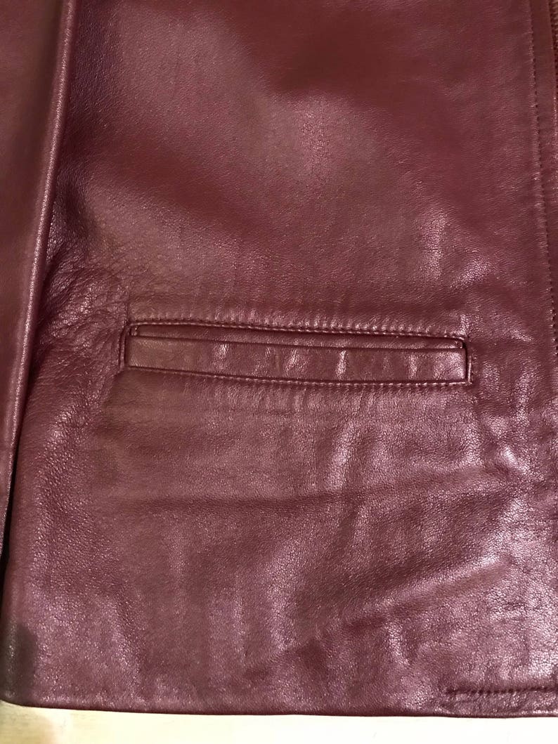 Vintage Italian Leather Jacket Michelangelo Italian Leather | Etsy