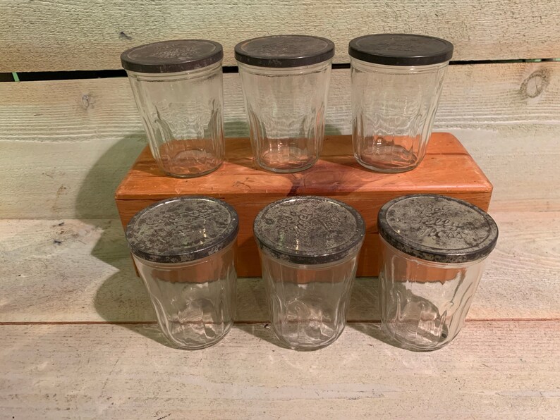 VINTAGE Ball Jelly Jar with metal Lid Qtip Jar Canning and Etsy