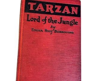 Vintage Tarzan Lord of the Jungle Book, 1928 - Edgar Rice Burroughs