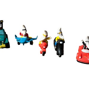 Vintage 1990s Mac Tonight Happy Meal Toys - Moon Man Lot of 6