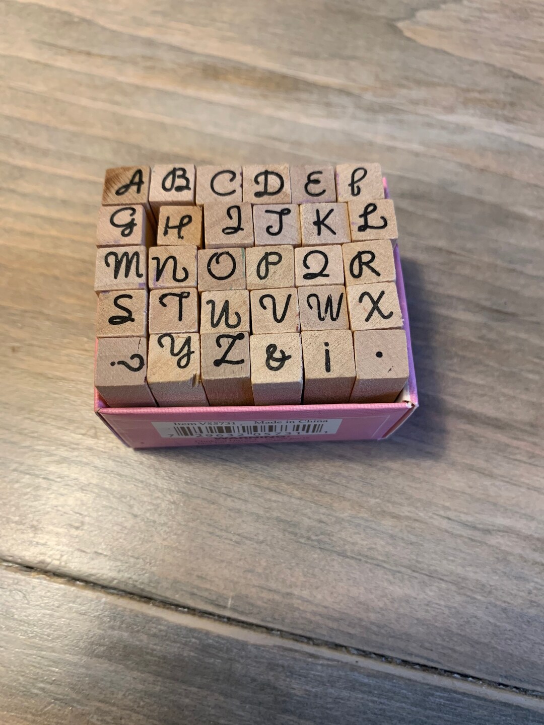 Vintage Wooden Alphabet Stamps, Scrapbooking Stamps, A Thru Z Stamps Etsy