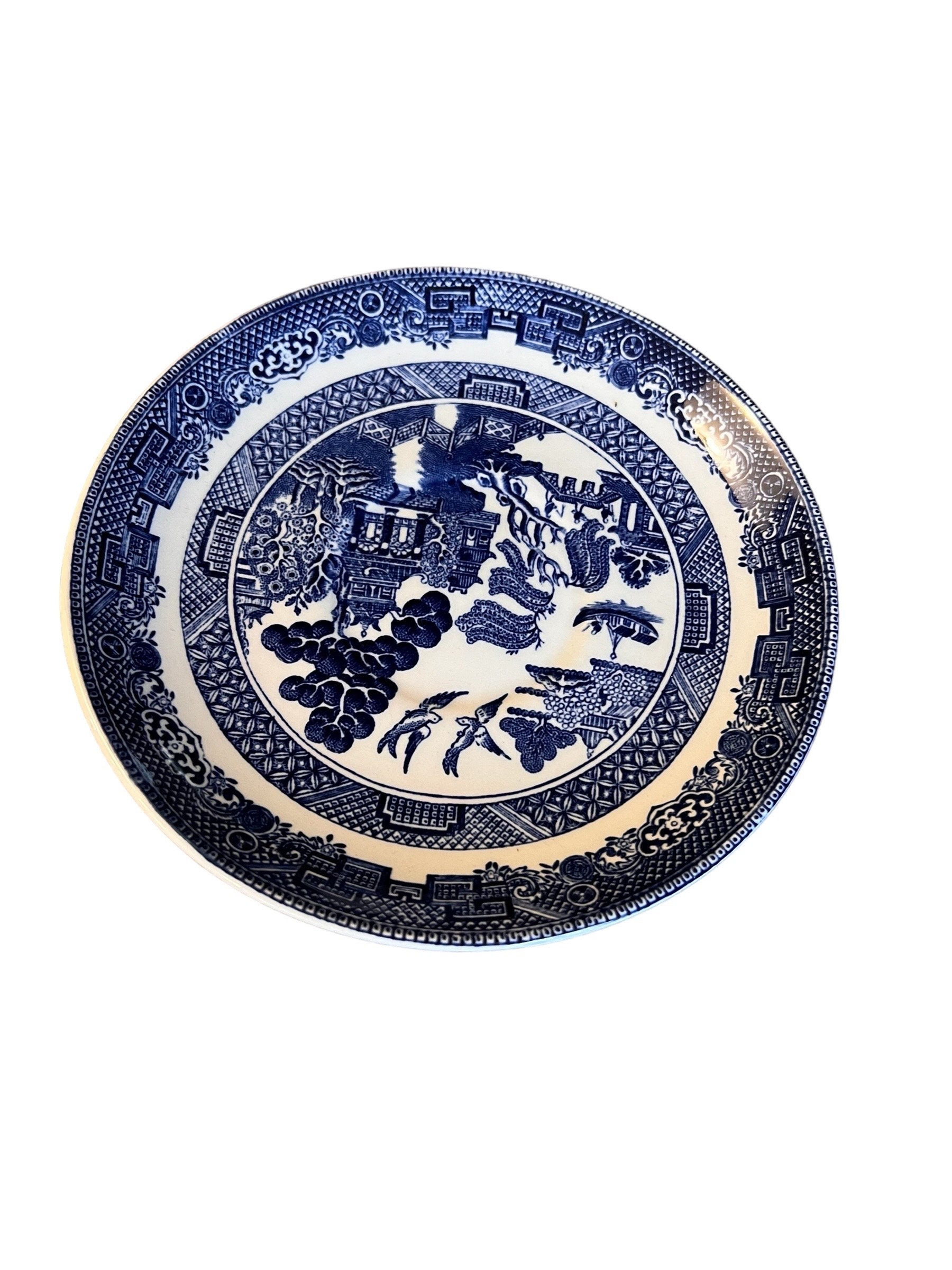 Johnson brothers blue willow bread - Etsy 日本