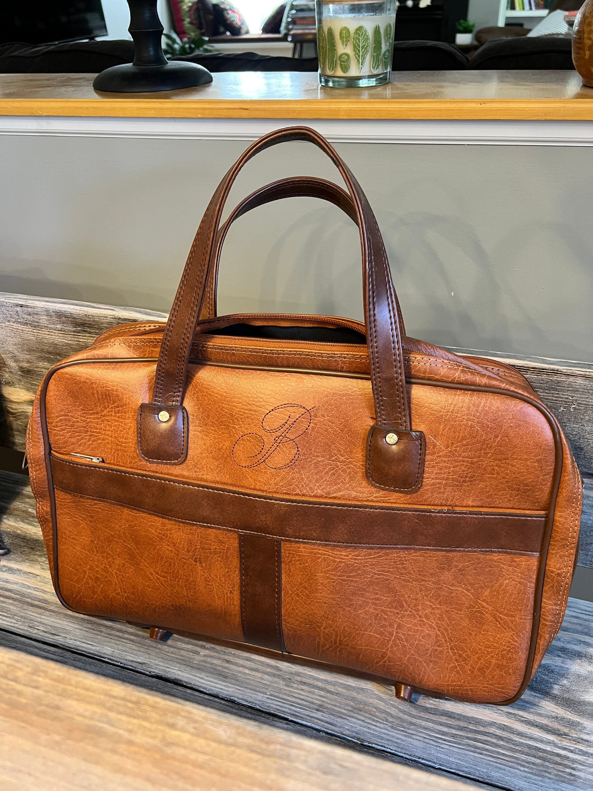 Vintage Travel Bag Vintage Carry on Bag Throwback Retro Gym Etsy