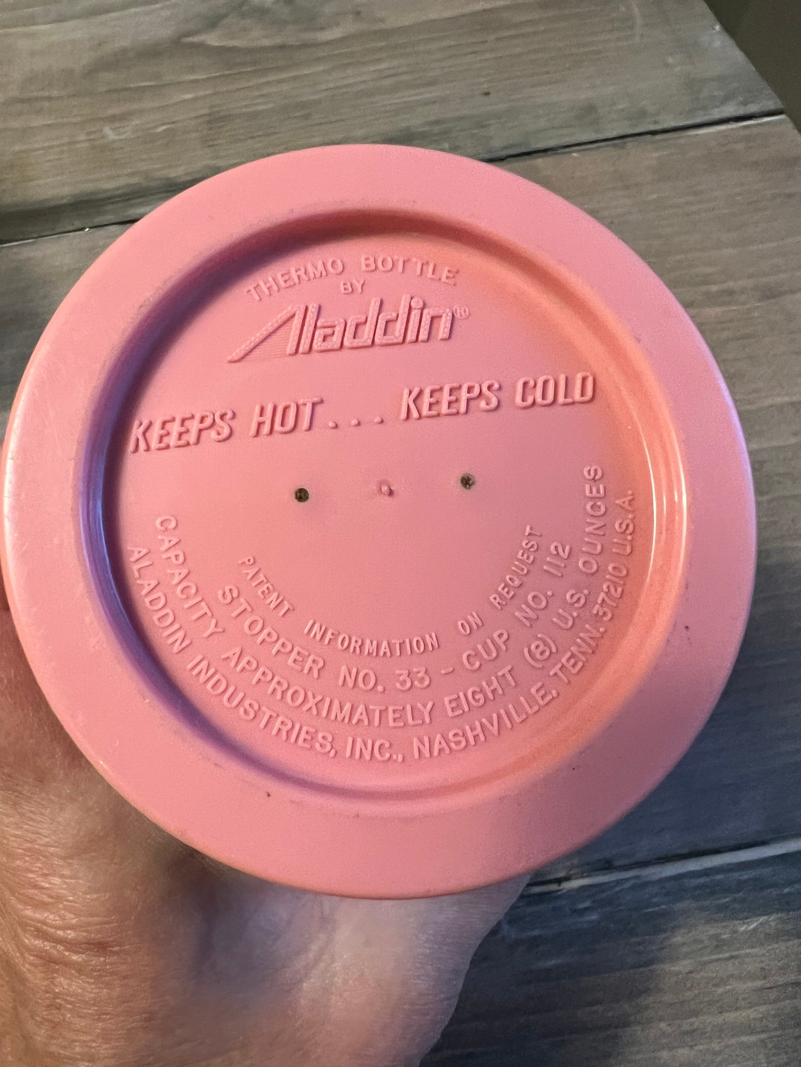 Vintage Aladdin Thermos Red and Black Diamond Pattern Aladdin Etsy