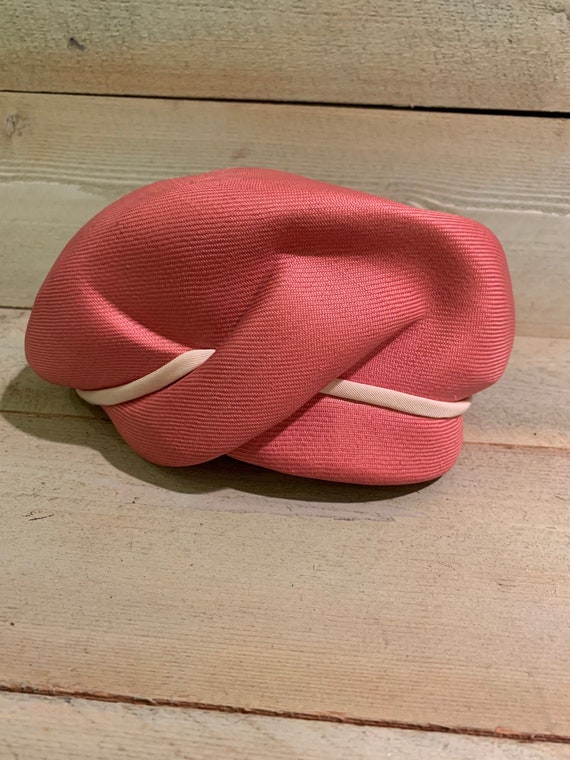 60's Vintage Pink Ladies Hat Atelier Lucas London