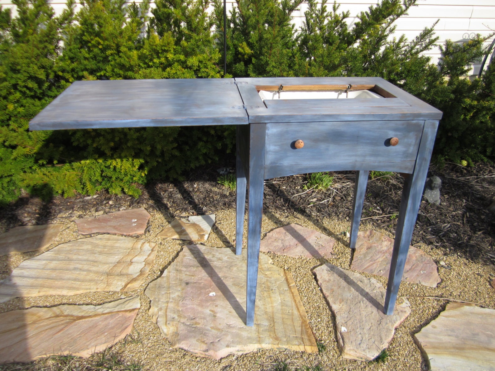 SALE Vintage Sewing Machine repurposed into a drink Etsy