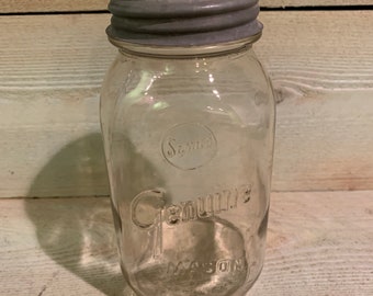 Vintage Original  Old Store Stock. Mason Jar Caps 10x Milk Glass 