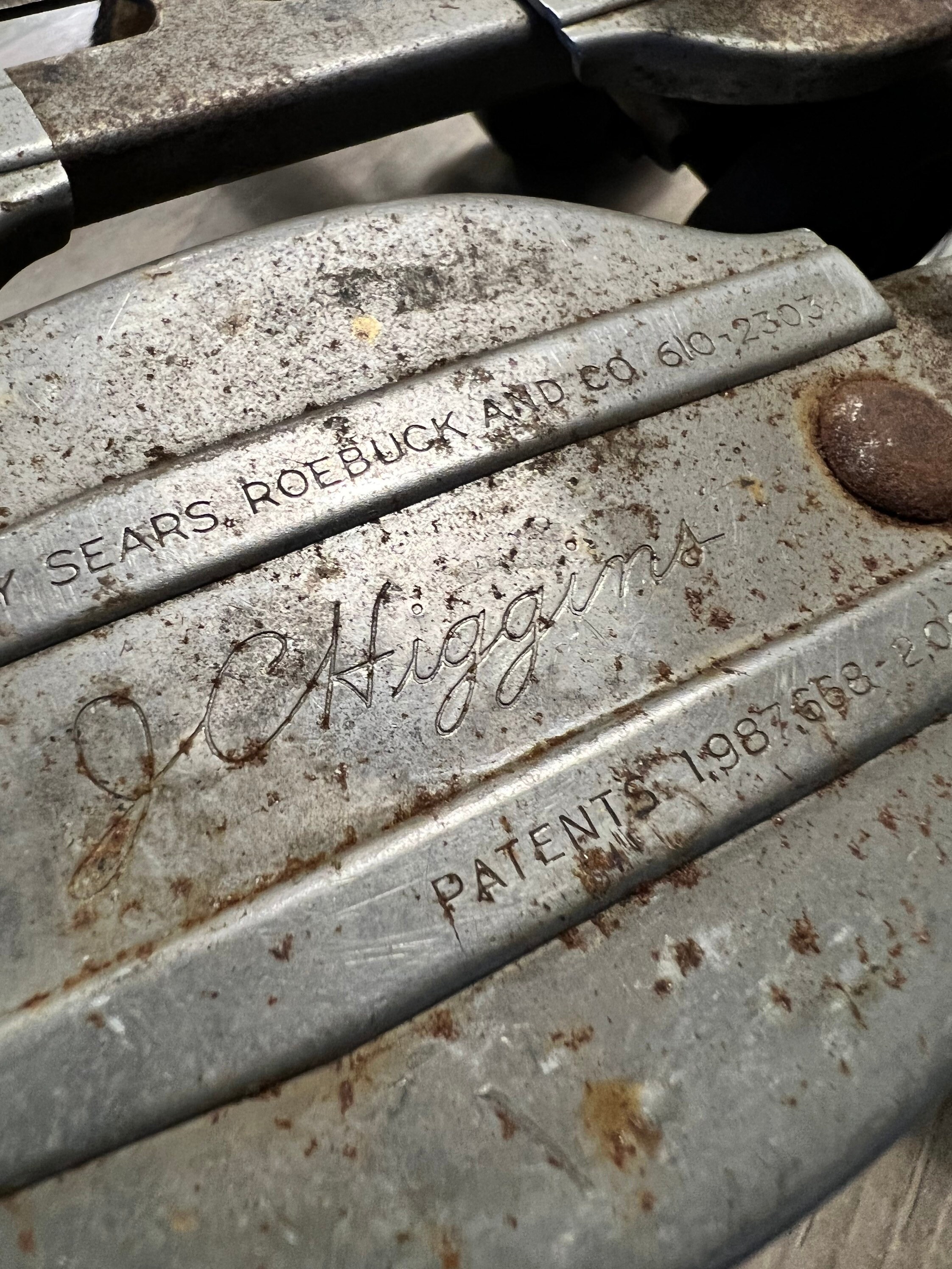 Vintage Sears and Roebuck Metal Adjustable Shoe Skates, J.C. Higgins