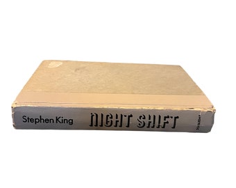 Stephen King, Night Shift, copyright 1978 Première édition, livre beige, sans jaquette