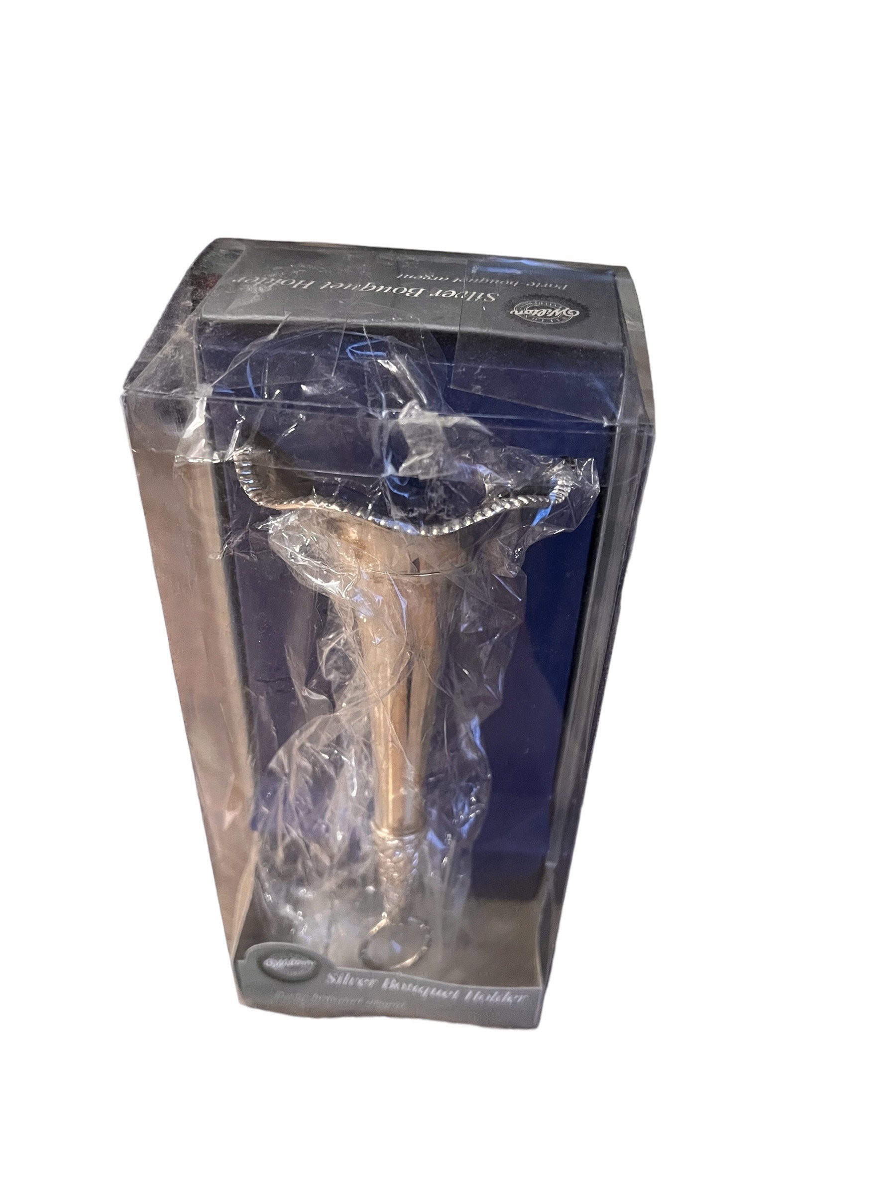 Vintage Wilton Silver Bouquet Holder, Wedding Bouquet Holder, Bride