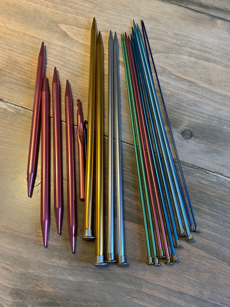Vintage Boye Aluminum Knitting Needles and the Complete Etsy