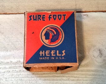 Sure Foot Heels Vintage Advertising