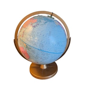Vintage Globe, 12" Replogle Globe Made in USA