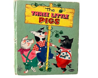 The Three Little Pigs Golden Book copyright 1956