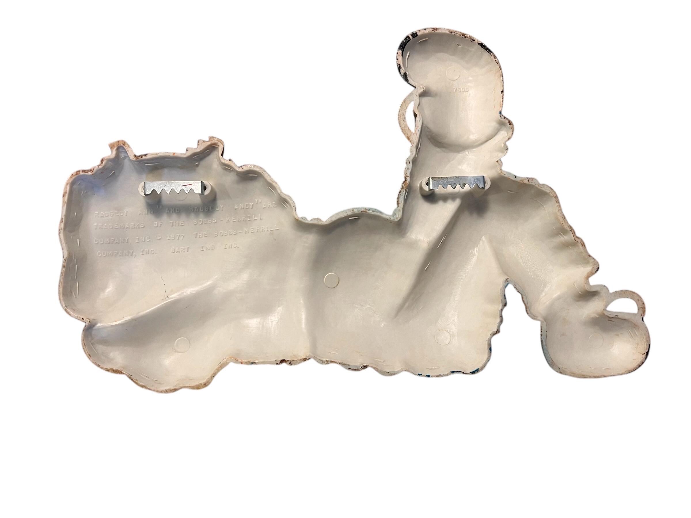 ヴィンテージ 1977 ラガディ・アンとアンディ プラスチック製壁飾り