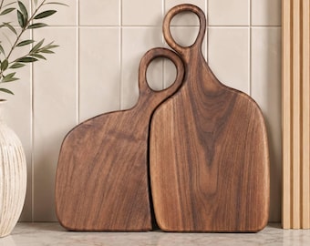 Wood Cutting Board Set, Wooden Charcuterie Boards, Serving Board Set, Acacia Cheese Board, Kitchen Chopping Board, Rustic Kitchen Decor