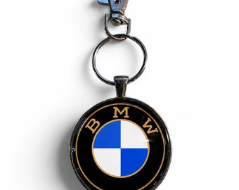 1917-1933 Vintage BMW Emblem Stainless Steel Keychain