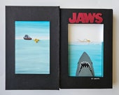 Jaws papercut book art