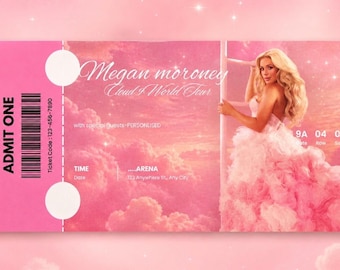 Megan moroney personalisiertes digitales Konzertticket