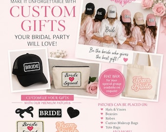 Give that customized gift to your bridal party! Memories are meant to last a life time.