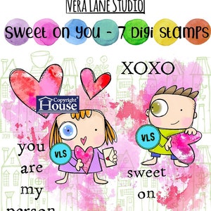 Sweet on you - 7 Digi stamp bundle