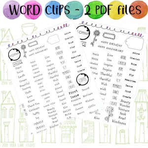 Word Clips - 2 PDF files