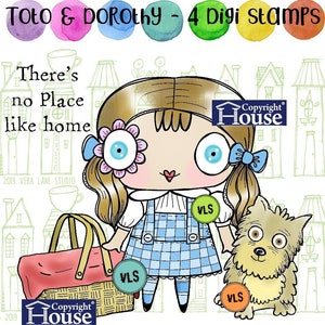 Toto and Dorothy - 4 digital stamp bundle