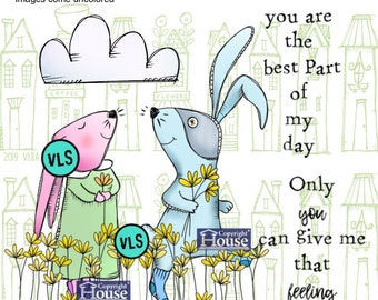 Two Hares - 5 digi stamp bundle