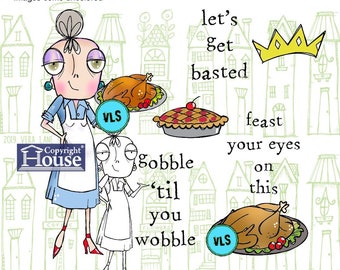 Dee’s Feast  - 8 Digi stamp bundle