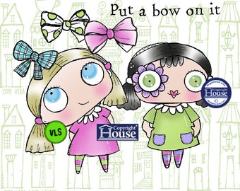 Hair Bows - 6 Digi stamps