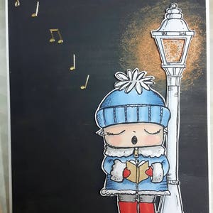 Carolers 6 digi stamp bundle image 7