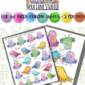 For the birds collage sheets - 2 PDF files