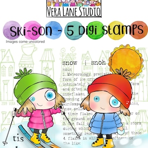 Skison -5  Digi stamp bundle in jpg and png files be